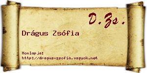 Drágus Zsófia névjegykártya